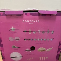 francfrancピンククリスマスツリー150cmの画像