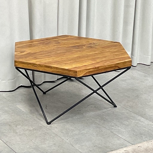 KK-15【新入荷　リサイクル品】NOCE SC-463/ペンタゴン　コーヒーテーブル　紫壇