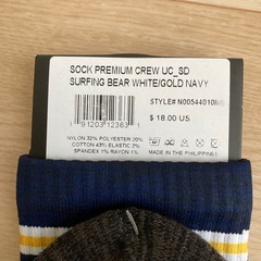 新品　サンディエゴ　ソックス　靴下　くま　UC カリフォルニア大学　UCSDの画像