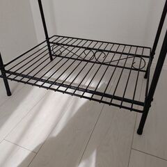 【年内限り】スチールハンガーラック黒の画像