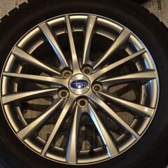 スバル　純正ホイール　スタッドレス　4本セット　205/55R16　5穴の画像