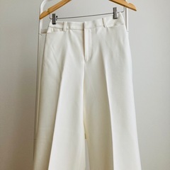 新品　ロートレアモン　尾州　パンツ　テーパード　スラックス　L 40 ホワイトの画像