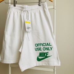 新品　NIKE ナイキ　ハーフパンツ　OFFICIAL USE ONLY S 白の画像