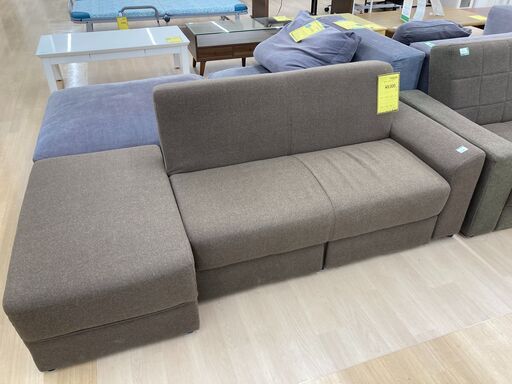 A-565★ジモティ割引あり★【リユースのサカイ野々市店】ソファー2人掛け 茶　(幅)130×(奥行き)77×(高さ)72cm ※クリーニング済み