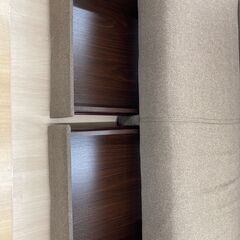 A-565★ジモティ割引あり★【リユースのサカイ野々市店】ソファー2人掛け 茶　(幅)130×(奥行き)77×(高さ)72cm ※クリーニング済みの画像