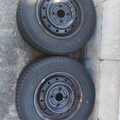 グッドイヤー　145R12　スタッドレスタイヤ　4本　145/80R12　軽トラ　軽バンの画像