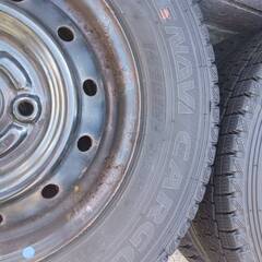 グッドイヤー　145R12　スタッドレスタイヤ　4本　145/80R12　軽トラ　軽バンの画像