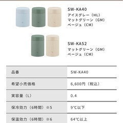 【新品未開封】象印 スープジャー（400ml）の画像