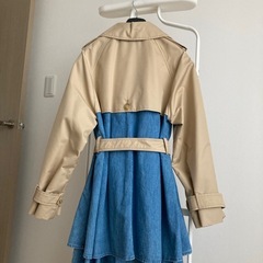 新品　マックスマーラ　ウィークエンド　トレンチ　異素材　デニム　ベージュ　38の画像