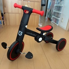 子供用折りたたみ三輪自転車の画像
