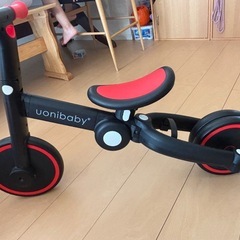 子供用折りたたみ三輪自転車の画像