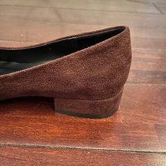 低反発スエードローヒールパンプス[zr642]の画像