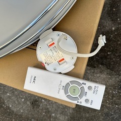 NEC製 LEDシーリングライト 調光機能付き 完動品 割れありの画像