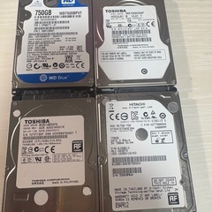 [取引中] 2 .5インチ ハードディスク　750GB x4個セットの画像