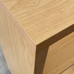 不二貿易 オープン収納棚 2段 幅1080mm 木製 ナチュラル FO-1080 家具の画像