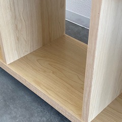 不二貿易 オープン収納棚 2段 幅1080mm 木製 ナチュラル FO-1080 家具の画像