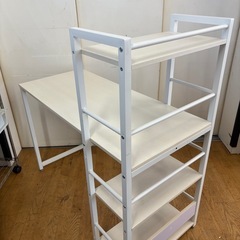 ジモティー特別価格🉐 N1181★棚付きデスク★パソコンデスク★デスク★幅1105mmの画像