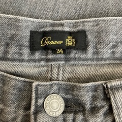 新品　ドゥロワー　デニム　ギャザー　バルーン　パンツ　ジーンズ　34 グレーの画像