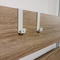 【 LOWYA 幅80cm ナチュラル】突っ張り棚 ハンガーラック 壁面収納の画像