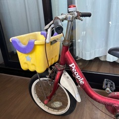 子ども自転車　14インチ　赤　IKINARI2to6　の画像