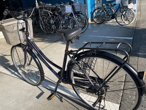 【完売御礼】【大人用】整備済中古自転車 丸石26型レジオンW  最廉価 婦人車 紫色 <自転車のオオムラ 静岡店>