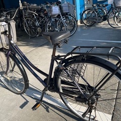 【大人用】整備済中古自転車 丸石26型レジオンW  最廉価 婦人車 紫色 <自転車のオオムラ 静岡店>の画像