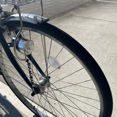 【大人用】整備済中古自転車 丸石27型フレッシュタウンV 紺色 <自転車のオオムラ 静岡店>の画像