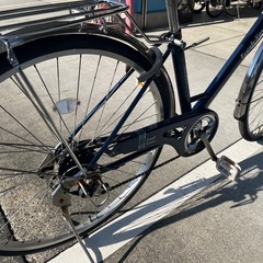 【大人用】整備済中古自転車 丸石27型フレッシュタウンV 紺色 <自転車のオオムラ 静岡店>の画像