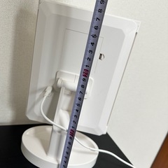 LEDライト付き 3面ミラー／折りたたみ式／ホワイト**の画像