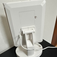 LEDライト付き 3面ミラー／折りたたみ式／ホワイト**の画像