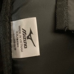 Mizuno バックパック ブラック 透明ポケット付きの画像