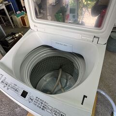 【2024年製】AQUA 7kg 全自動洗濯機 AQW-V7E4(W)｜ガラストップ・DDインバーター搭載！の画像