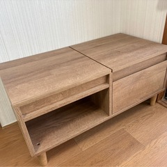 テーブルドレッサー　ミラー引き出し付きの画像