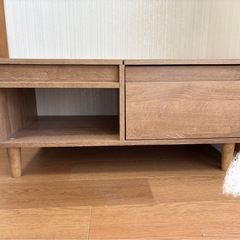 テーブルドレッサー　ミラー引き出し付きの画像