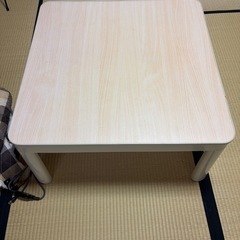 【こたつ布団付、動作確認済】ユアサ こたつテーブル リバーシブル 【取説付】の画像