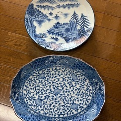 有田焼(華山窯)備前焼(龍峯窯)のオードブル皿セットと紀州漆器の画像