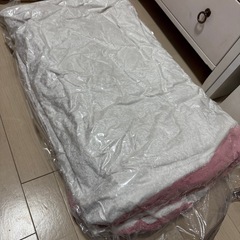 掛布団 シングル ピンク カバー付きの画像