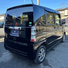 【総額コミコミ】広島発プライムゲート25年NBOX　Gターボパッケージ　ワンオーナー　純正ナビ　バックカメラ　地デジテレビ　両側パワースライドドア　HIDヘッドライト　ETC　クルーズコントロール　純正14インチアルミ　プライバシーガラス　スマートキー　タイミングチェーン　修復歴無し　ディーラー系オートオークション仕入　軽自動車　格安の画像