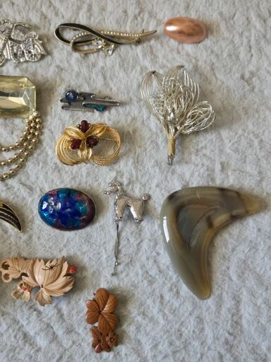 ブローチ 16個 まとめ売り アクセサリー ヴィンテージ プードル バイク