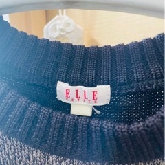 ELLE クルーネック ニットセーターの画像