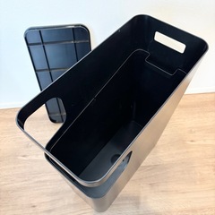 山崎実業　tower ダストボックス & サイドテーブル　ゴミ箱の画像