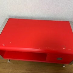 赤色　テレビボードの画像