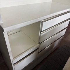 ニトリ　レンジボード　キッチンボード　レンジボード　食器棚　レンジラックの画像