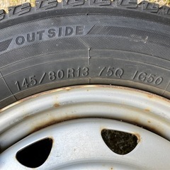 鉄ホイール　13インチ　マルチホール　4本の画像