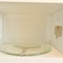 TWINBIRD DR-D419故障中、broken microwave　電子レンジ　白　故障中 の画像