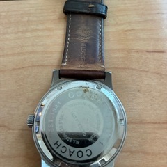 COACH (コーチ) メンズ腕時計 レザーベルトの画像