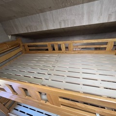 ０円。引き取り限定。まだまだ使える2段ベッドの画像