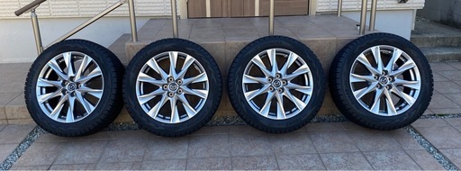 数日使用のみMAZDA CX-8 スタッドレスタイヤ 純正 ホイール付き