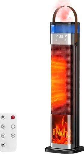 セラミックヒーター 【3in1 暖房・加湿・清浄空気】電気ヒーター 暖房器具 1500W速暖 90°首振り 3段階温度調整 PSE認証済 日本語説明書