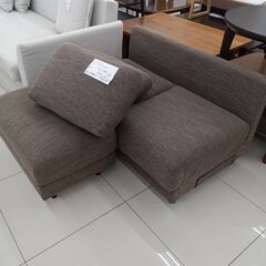 ★リユースのサカイ日立店★HJ8309 NITORI 2人掛けソファ ブラウン H80×D73～125×W120 クリーニング済み の画像